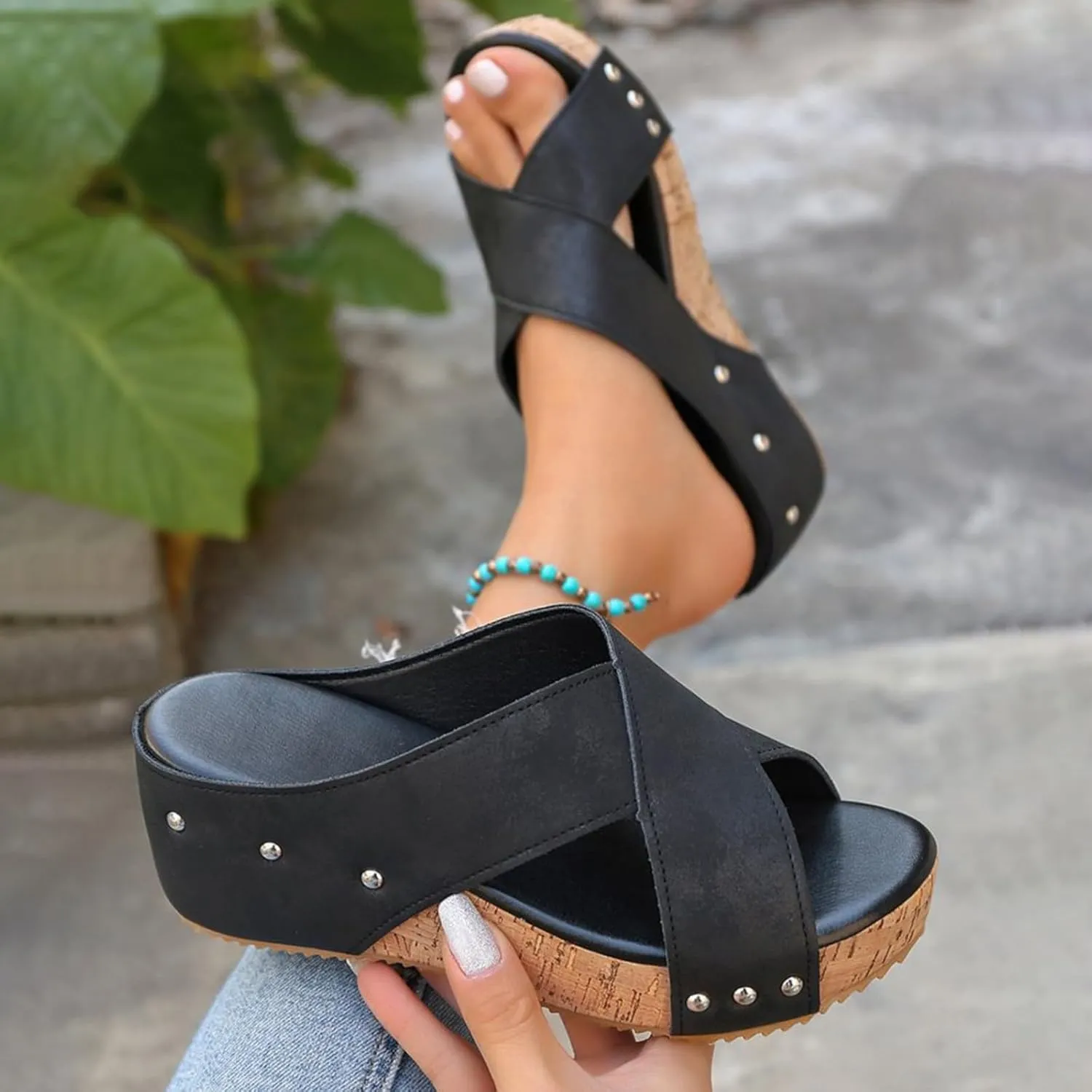 Women Width Wedge Sandals 2025 Spring Summer Corkys Shoes Casual Dressy Platform Styles for Wide Feet Women