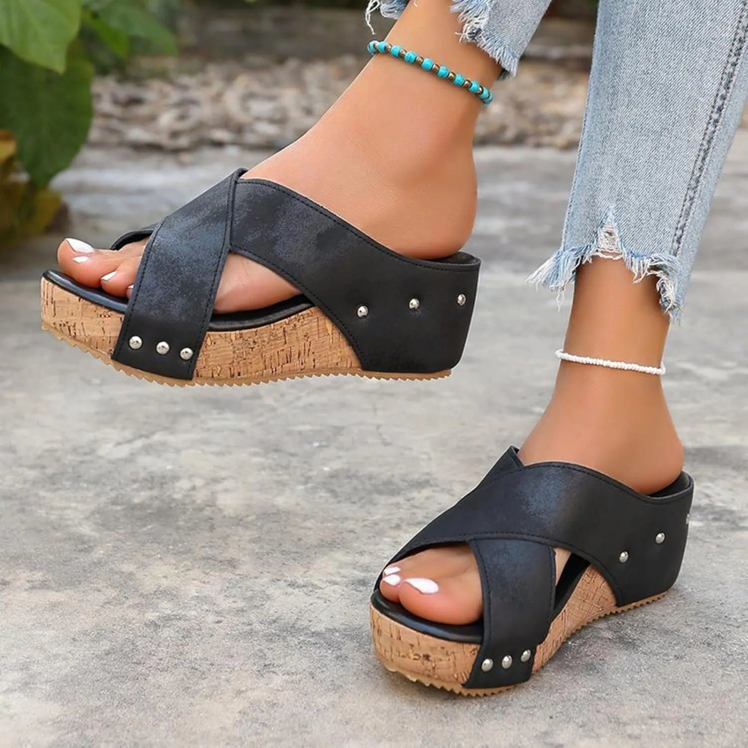 Women Width Wedge Sandals 2025 Spring Summer Corkys Shoes Casual Dressy Platform Styles for Wide Feet Women