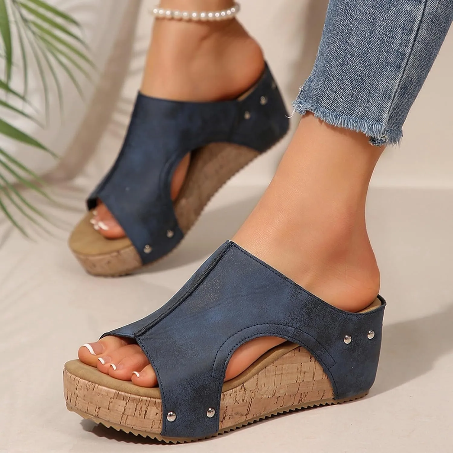 Women Width Wedge Sandals 2025 Spring Summer Corkys Shoes Casual Dressy Platform Styles for Wide Feet Women