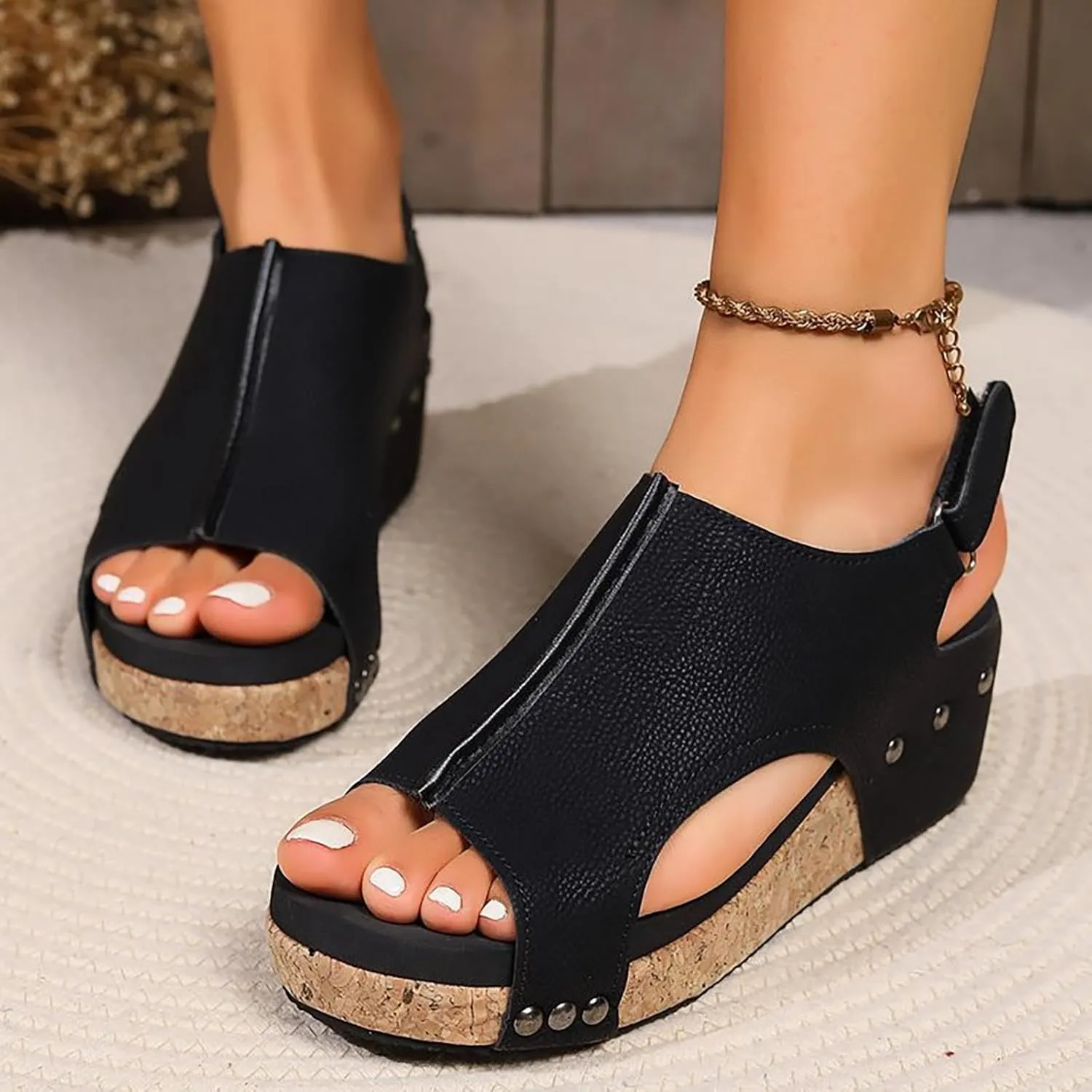 Women Width Wedge Sandals 2025 Spring Summer Corkys Shoes Casual Dressy Platform Styles for Wide Feet Women