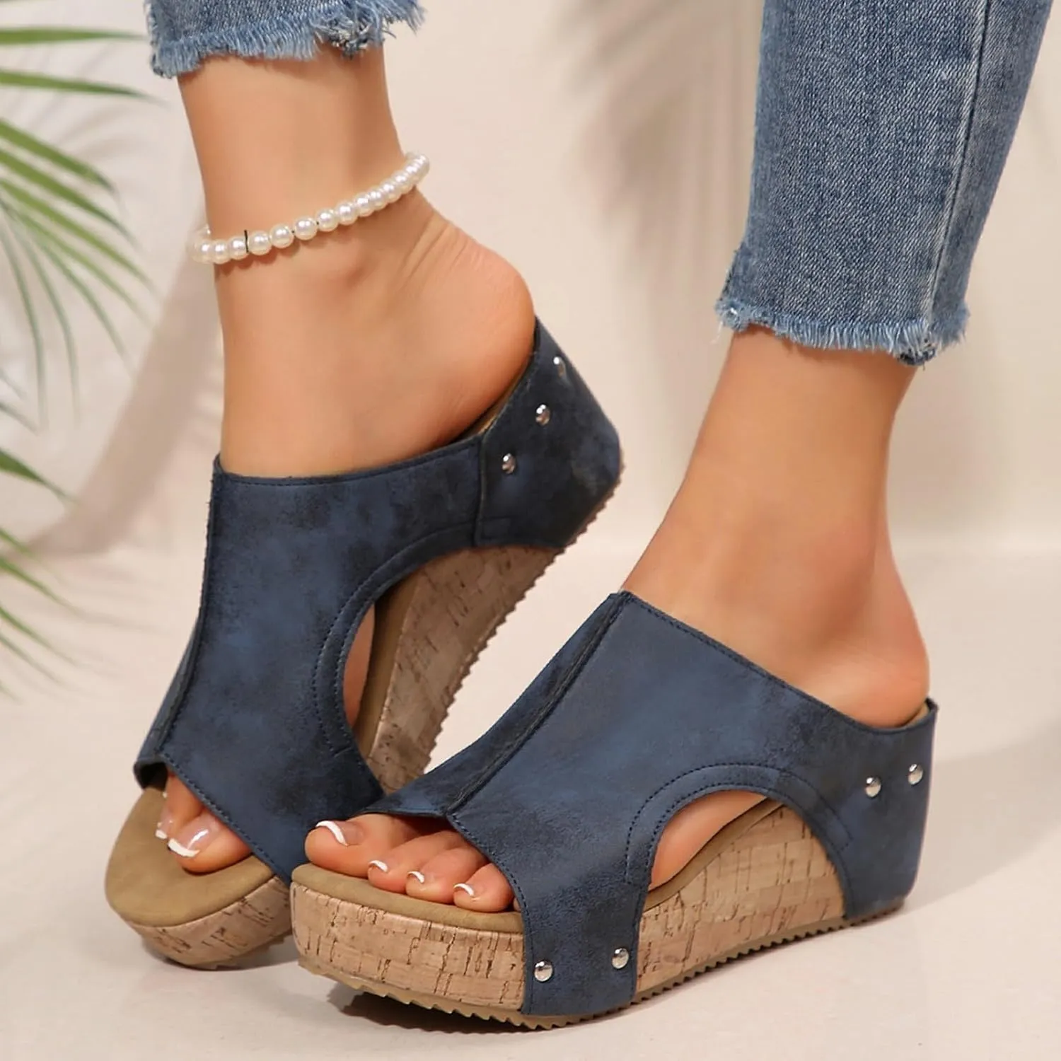 Women Width Wedge Sandals 2025 Spring Summer Corkys Shoes Casual Dressy Platform Styles for Wide Feet Women