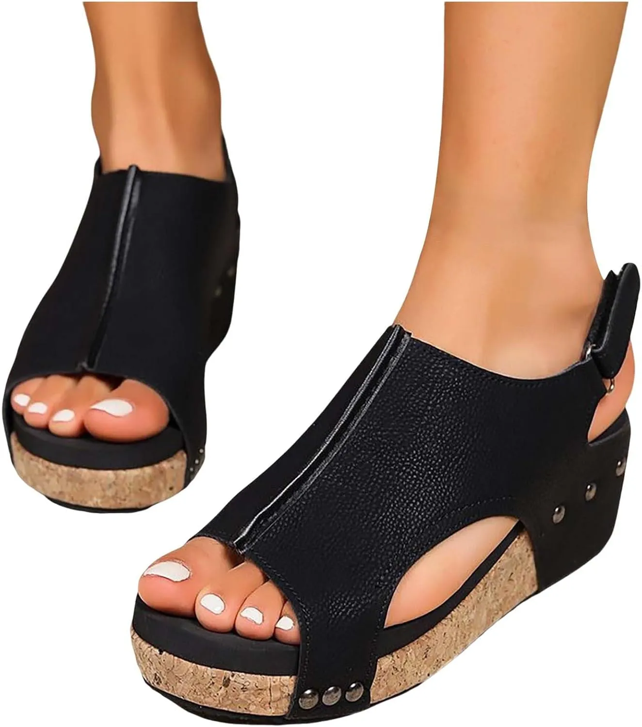 Women Width Wedge Sandals 2025 Spring Summer Corkys Shoes Casual Dressy Platform Styles for Wide Feet Women