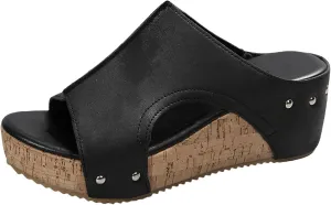 Women Width Wedge Sandals 2025 Spring Summer Corkys Shoes Casual Dressy Platform Styles for Wide Feet Women
