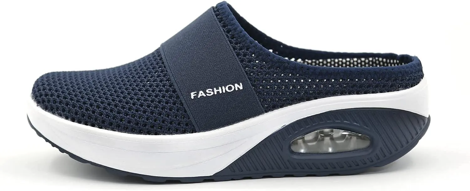 Women's Air Cushion Slip-On Walking Shoes- Orthopedic Diabetic Walking Shoes, Mesh Orthopedic Diabetic Walking Shoes