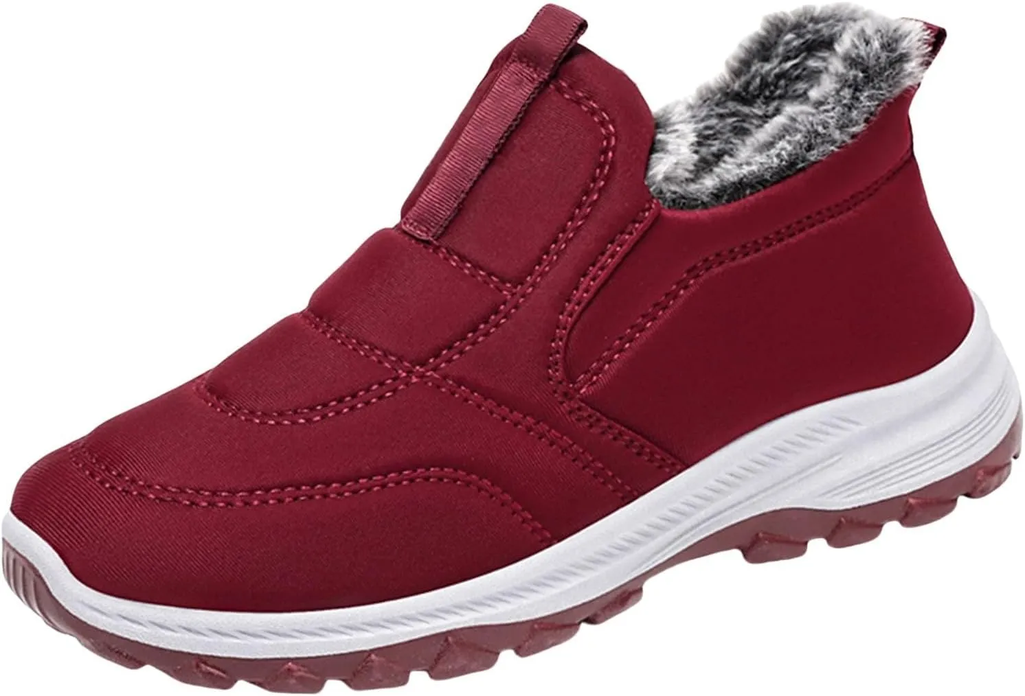 Womens Boots Winter Cute Adults Slip On Waterproof Boots Womens Ankle Ladies Barefoot Shoes Grounded Footwear Hiking Water Shoes for Women Men Snow Booties