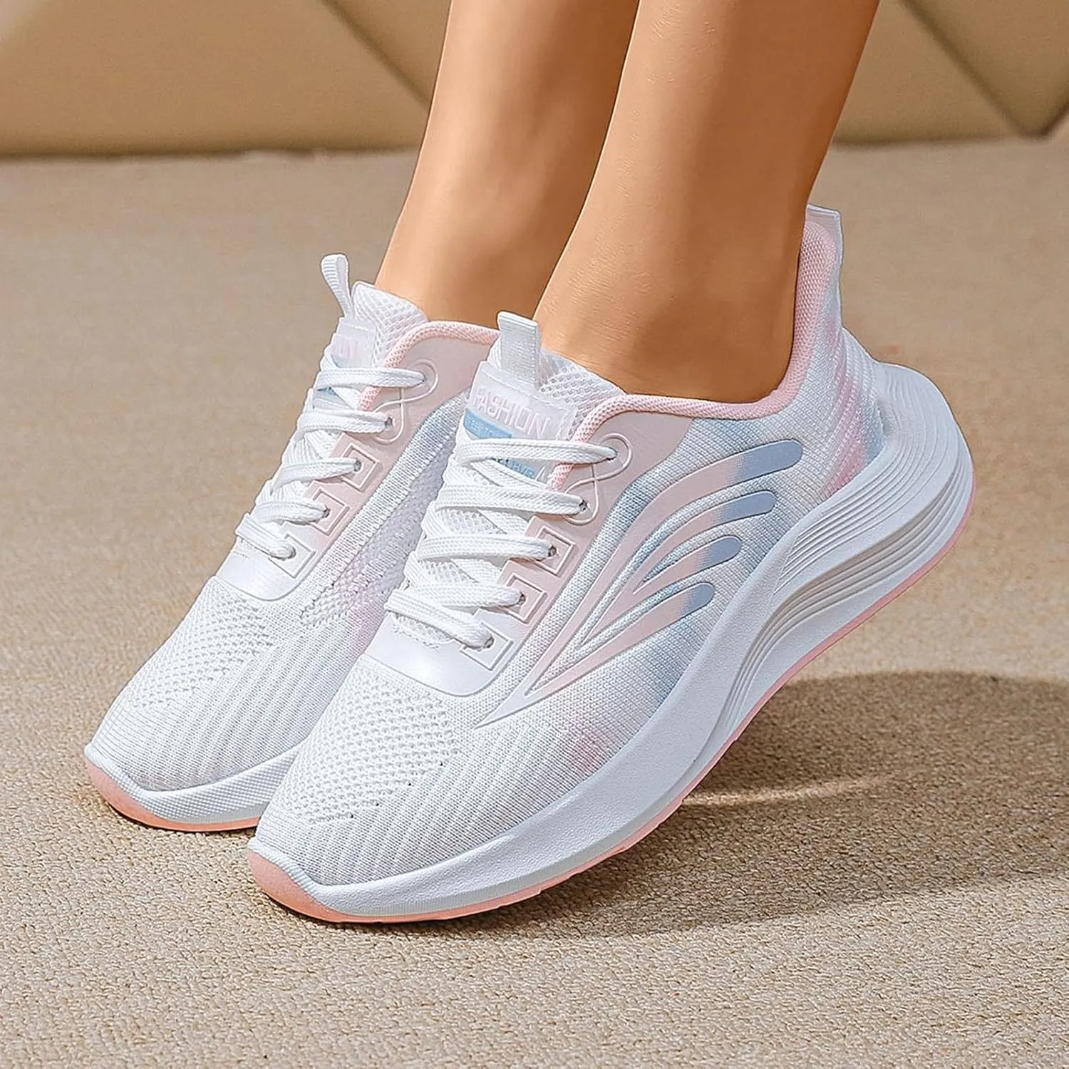 Womens Canvas Slip on Sneakers Walking Tennis Flat Dress Loafers Platform Wedge Mesh Shoes Embroidery Sneakers Casual Clip
