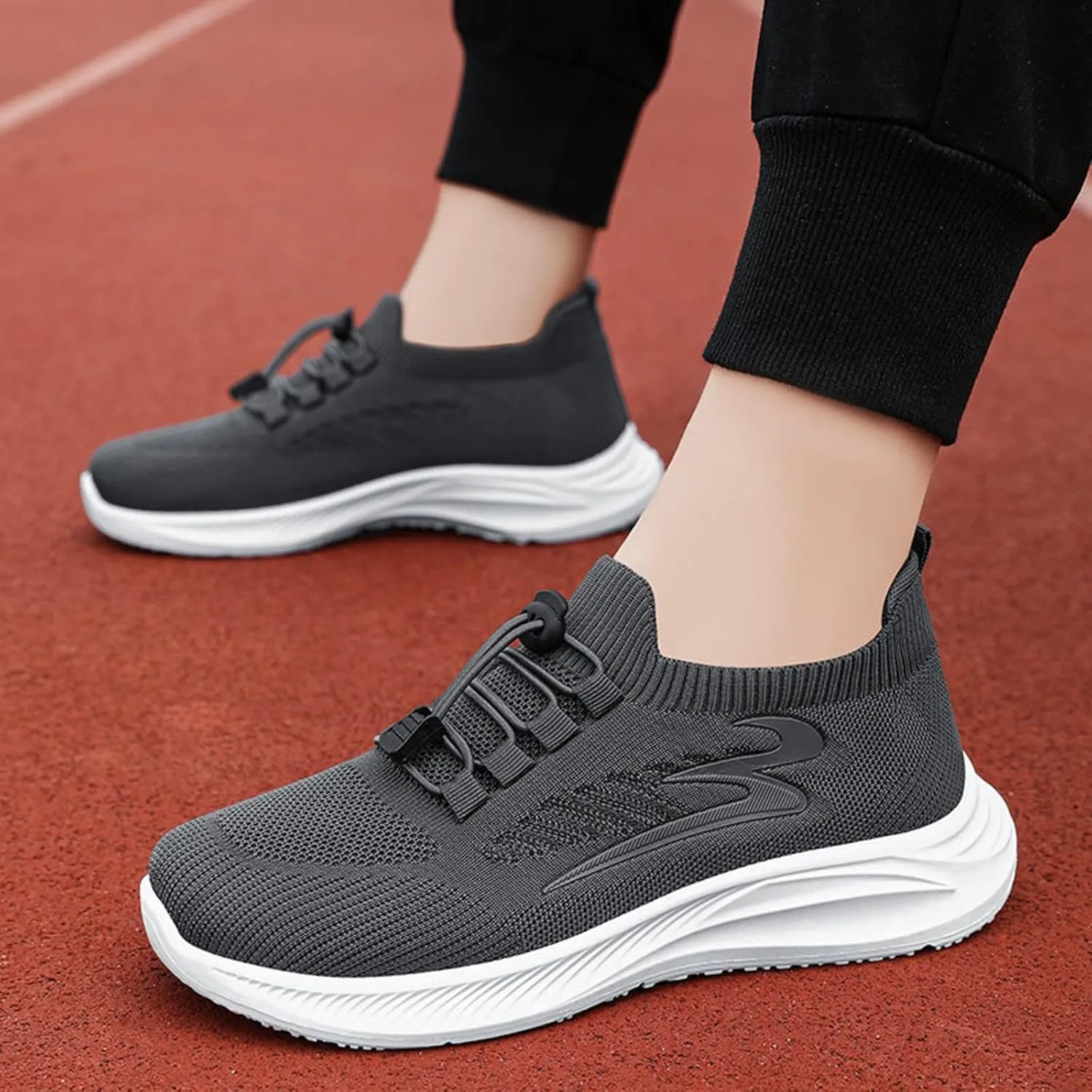 Womens Canvas Slip on Sneakers Walking Tennis Flat Dress Loafers Platform Wedge Mesh Shoes Embroidery Sneakers Casual Clip