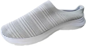 Womens Canvas Slip on Sneakers Walking Tennis Flat Dress Loafers Platform Wedge Mesh Shoes Embroidery Sneakers Casual Clip