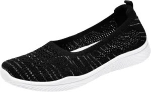 Womens Canvas Slip on Sneakers Walking Tennis Flat Dress Loafers Platform Wedge Mesh Shoes Embroidery Sneakers Casual Close