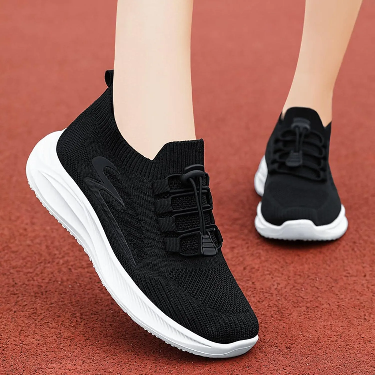 Womens Canvas Slip on Sneakers Walking Tennis Flat Dress Loafers Platform Wedge Mesh Shoes Embroidery Sneakers Casual Slides
