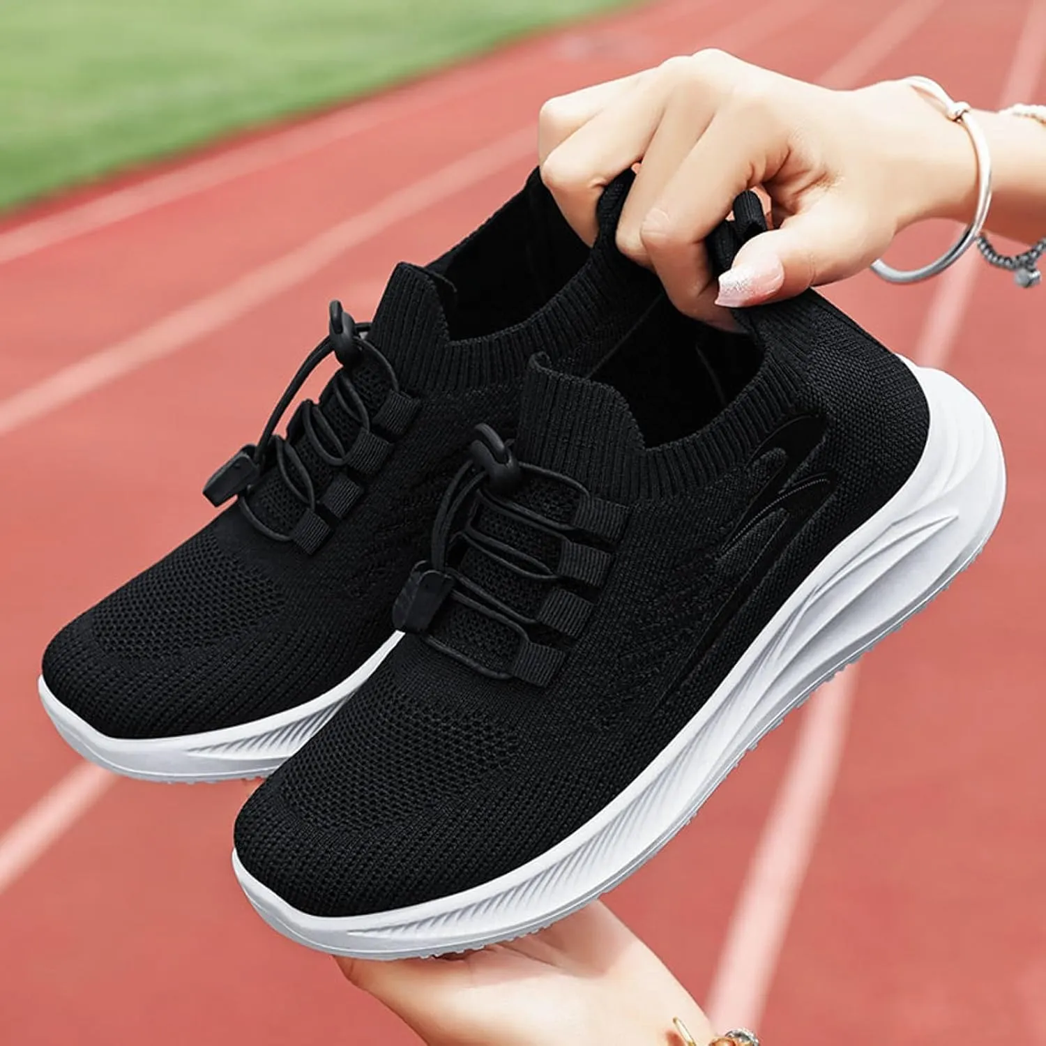 Womens Canvas Slip on Sneakers Walking Tennis Flat Dress Loafers Platform Wedge Mesh Shoes Embroidery Sneakers Casual Slides