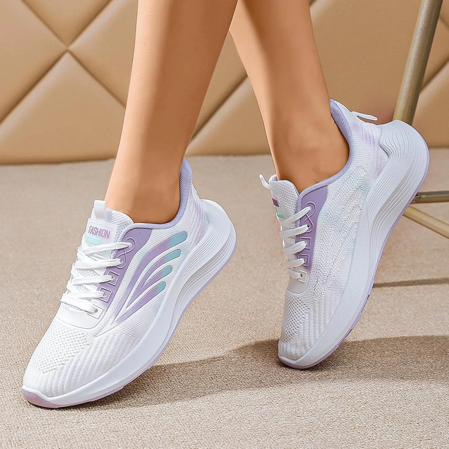 Womens Canvas Slip on Sneakers Walking Tennis Flat Dress Loafers Platform Wedge Mesh Shoes Embroidery Sneakers Casual T-Strap