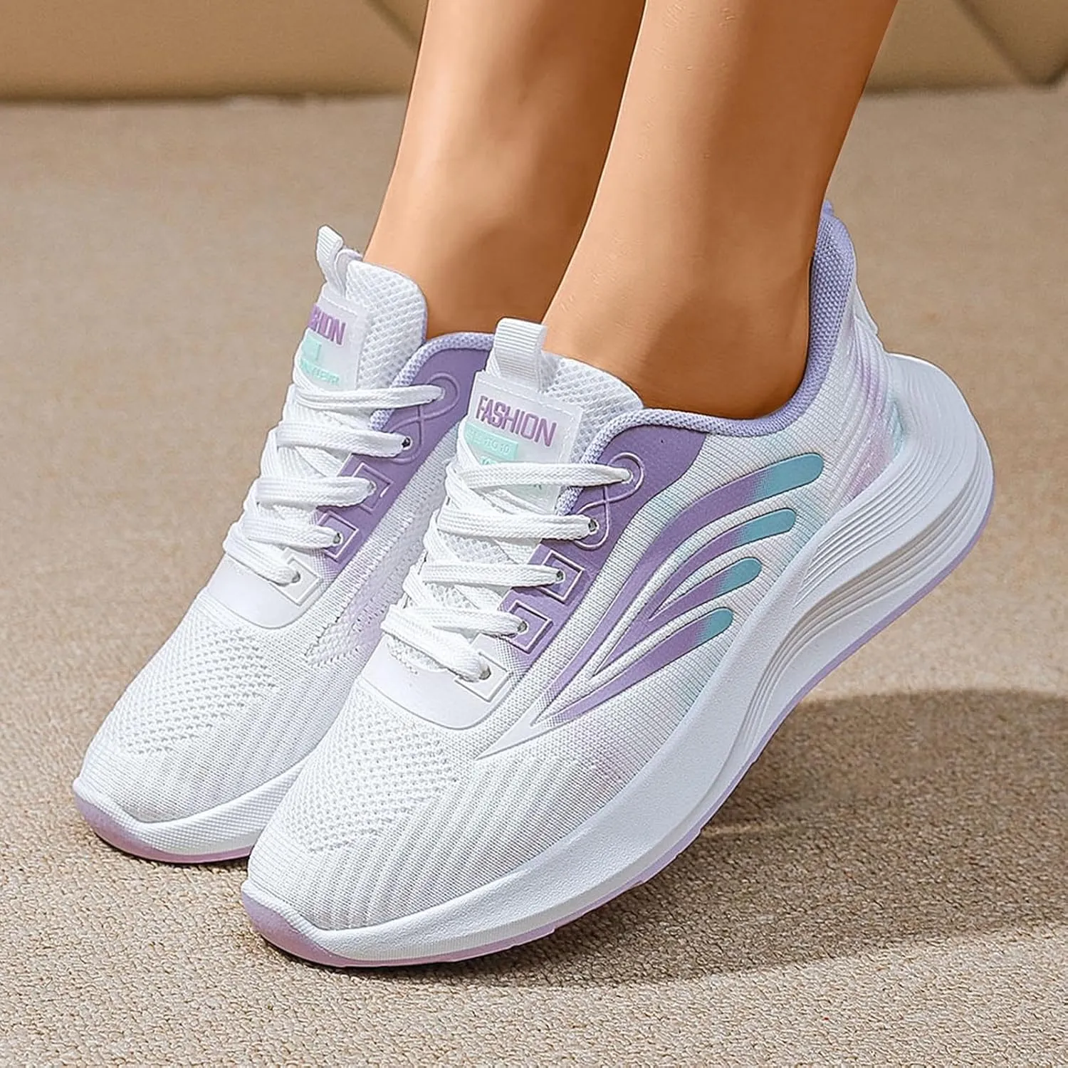 Womens Canvas Slip on Sneakers Walking Tennis Flat Dress Loafers Platform Wedge Mesh Shoes Embroidery Sneakers Casual T-Strap
