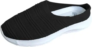 Womens Canvas Slip on Sneakers Walking Tennis Flat Dress Loafers Platform Wedge Mesh Shoes Embroidery Sneakers Casual
