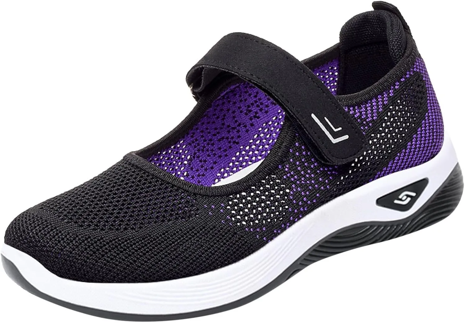 Womens Canvas Slip on Sneakers Walking Tennis Flat Dress Loafers Platform Wedge Mesh Shoes Embroidery Sneakers Casual