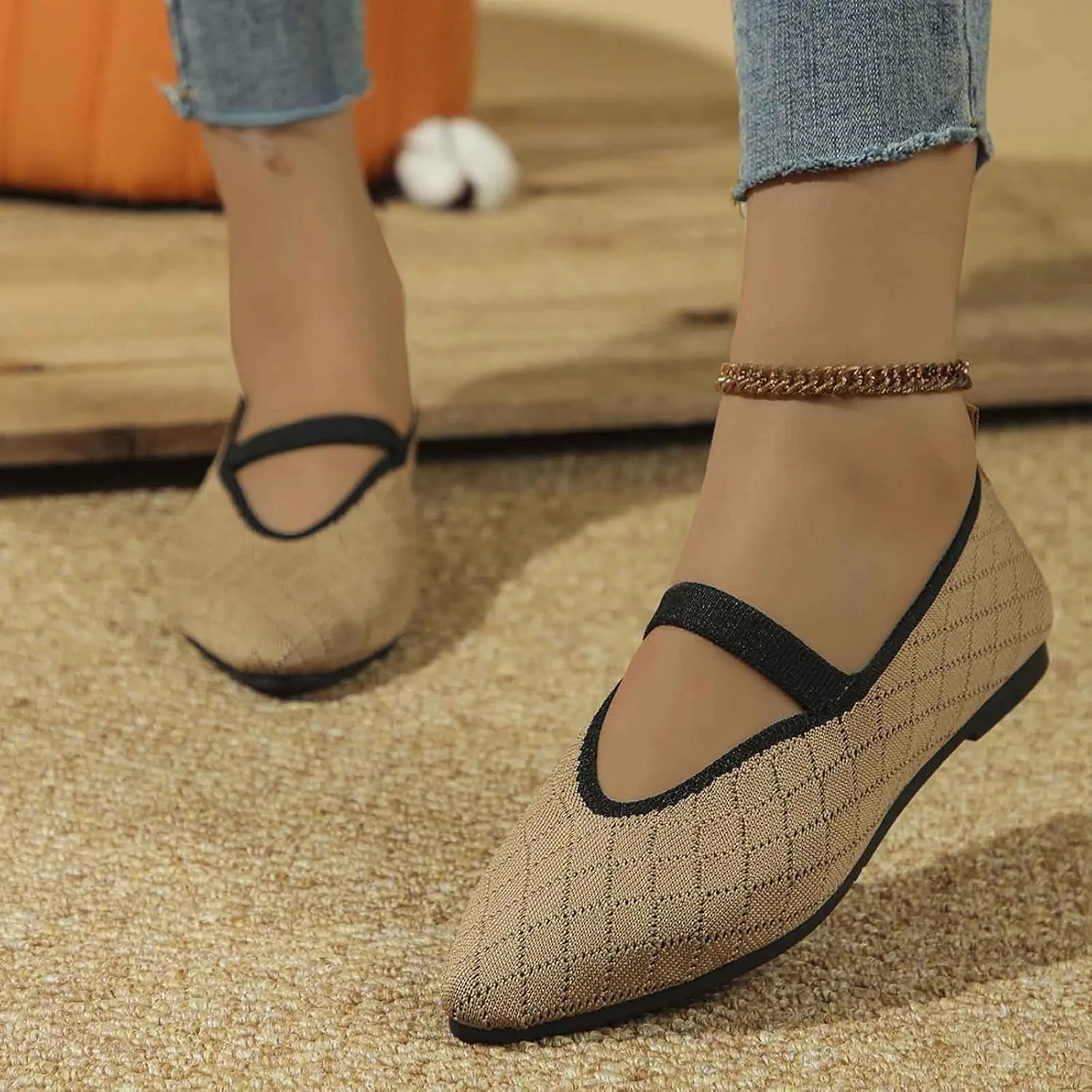Women's Casual Slip On Shoes Breathable Comfortable Flat Walking Shoes for Women Lightweight Everyday Wear with Soft Sole