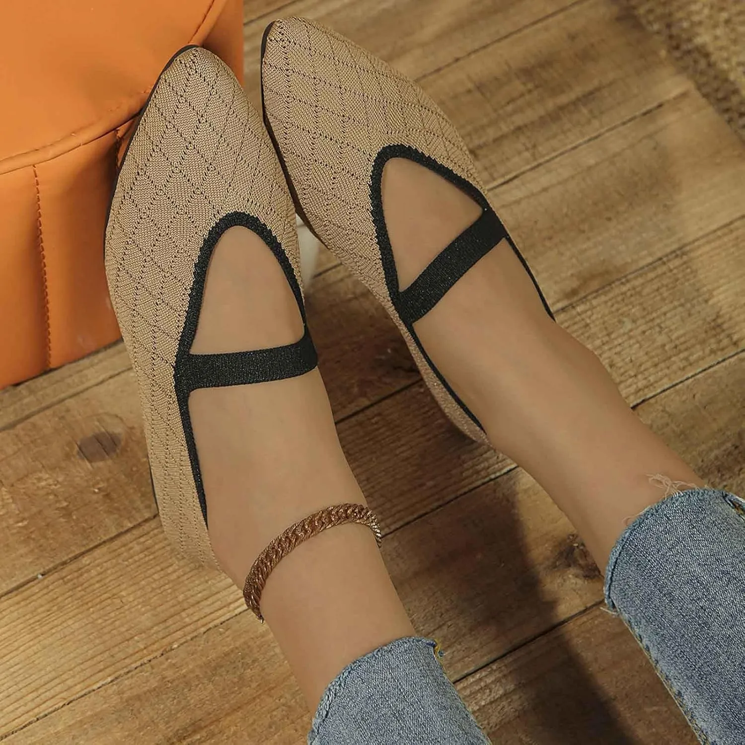 Women's Casual Slip On Shoes Breathable Comfortable Flat Walking Shoes for Women Lightweight Everyday Wear with Soft Sole