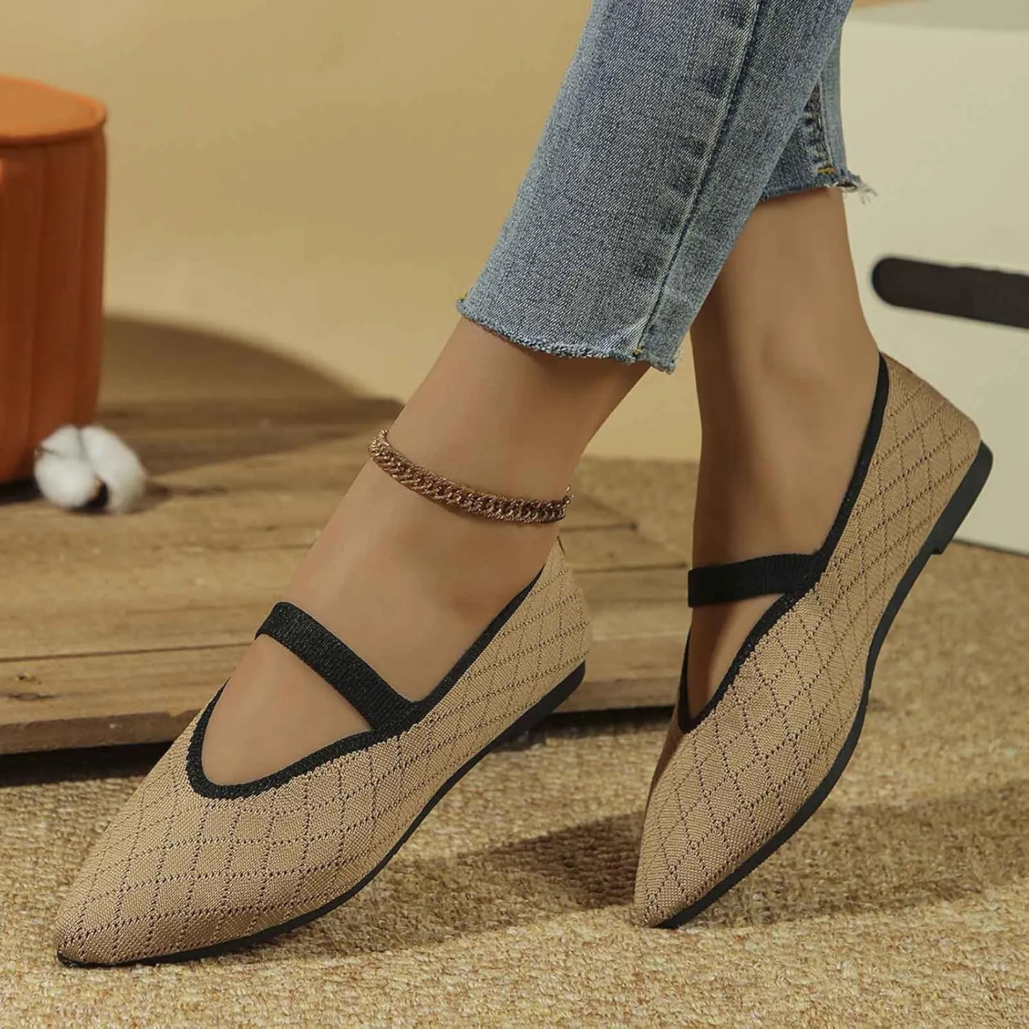 Women's Casual Slip On Shoes Breathable Comfortable Flat Walking Shoes for Women Lightweight Everyday Wear with Soft Sole
