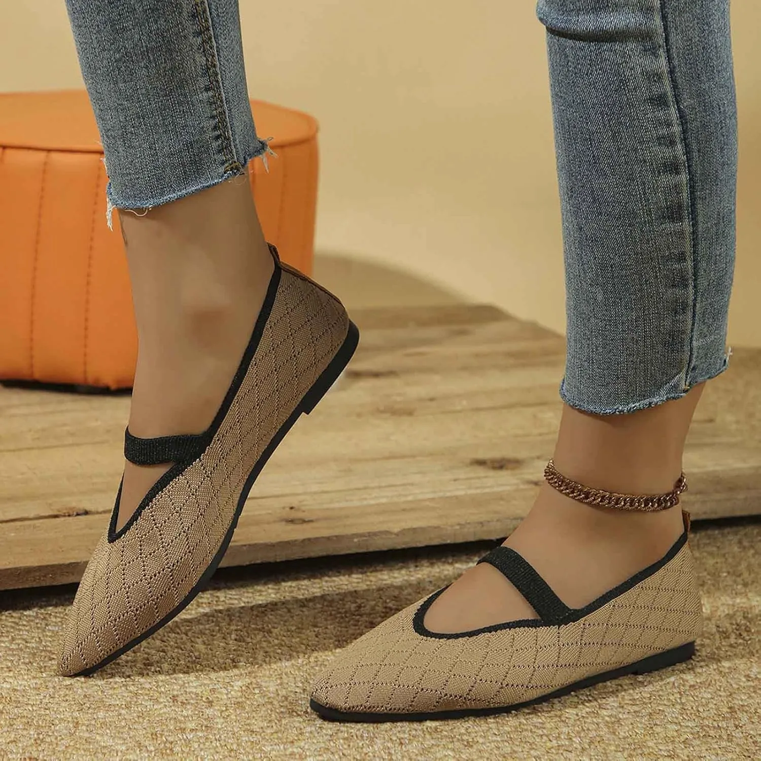 Women's Casual Slip On Shoes Breathable Comfortable Flat Walking Shoes for Women Lightweight Everyday Wear with Soft Sole