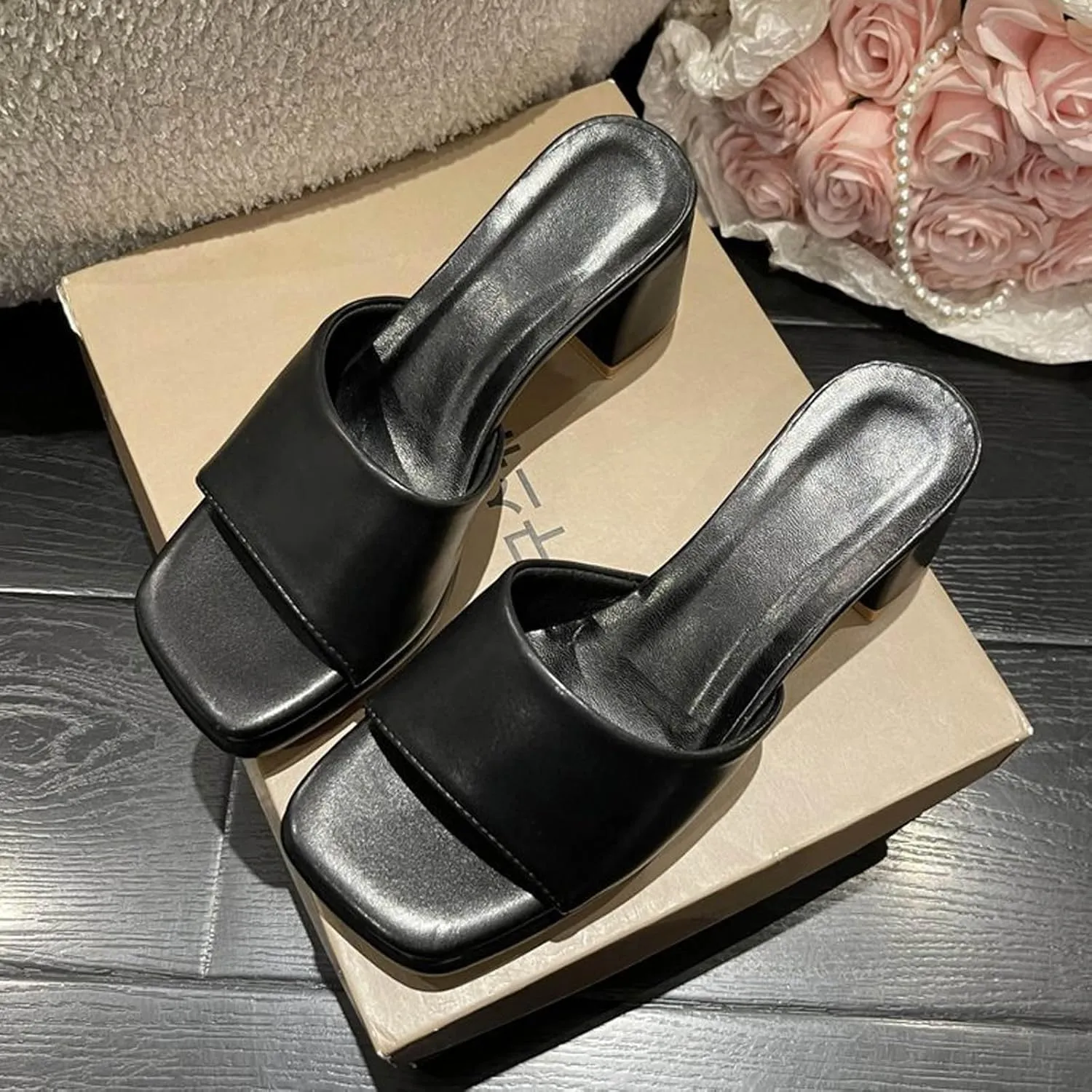 Women's Ladies Fashion Girls Printing Wedges Sandals Casual Shoes Slippers Womens Slippers Size 5-6