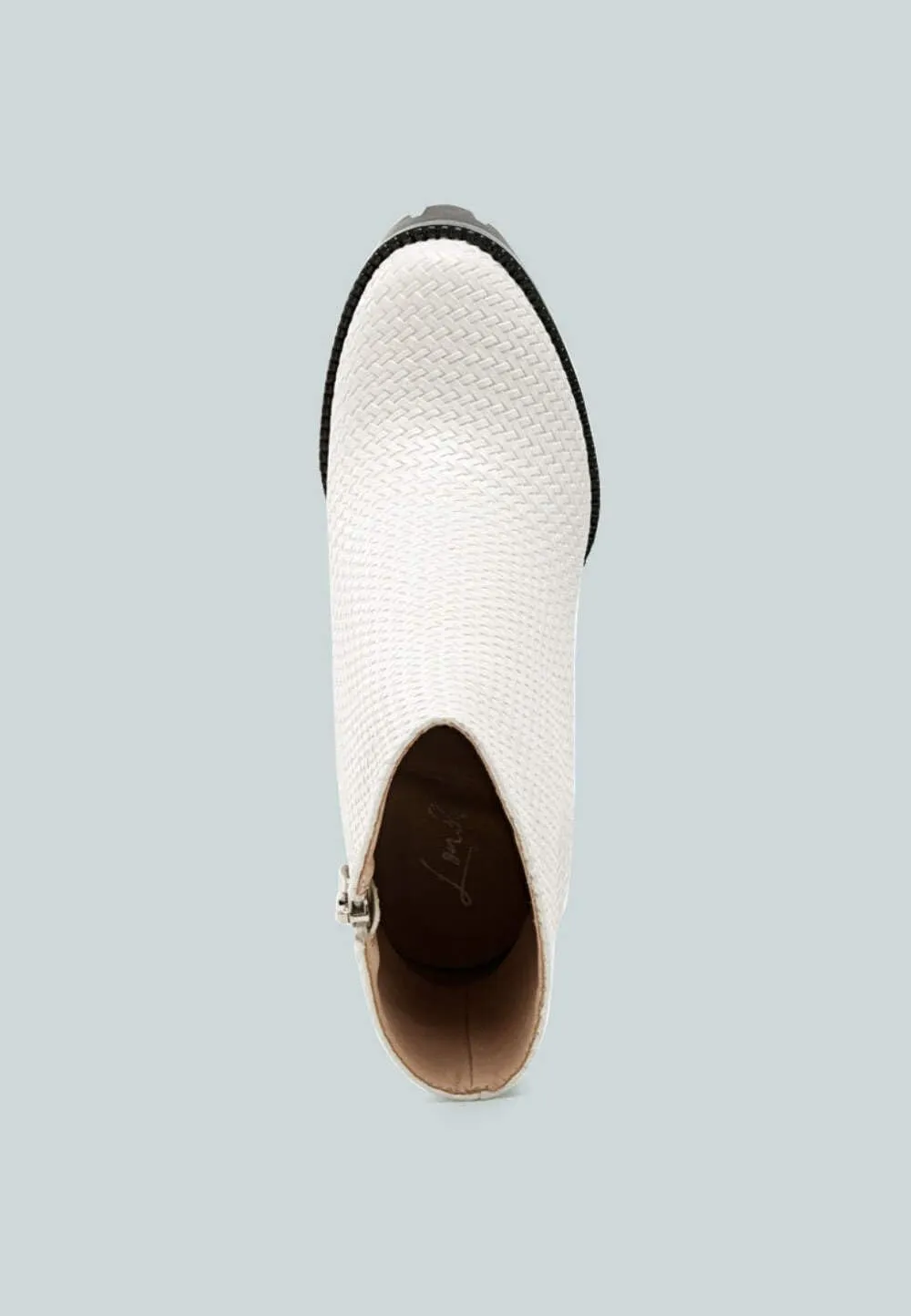Women's Moleski Textured Block Heeled Boots