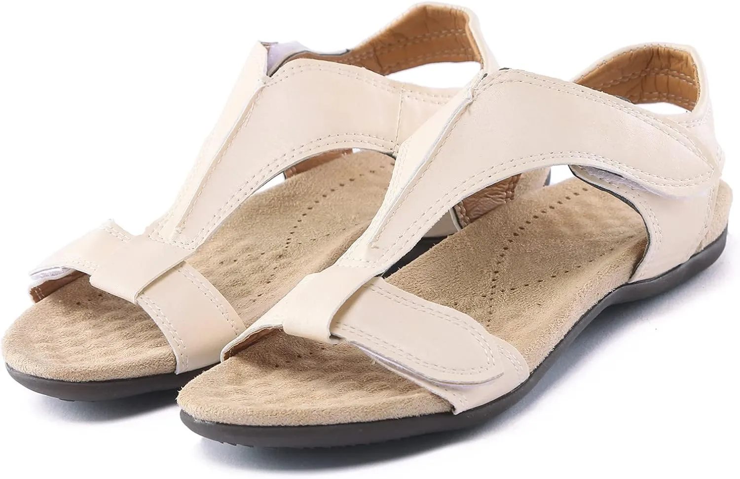 Womens Sandals Comfortable Dressy Women's Brown Sandals Flip Flops for Women Waterproof Flat Sandal Women Slip on Casual Flat Sandal Women Wedge Shoes