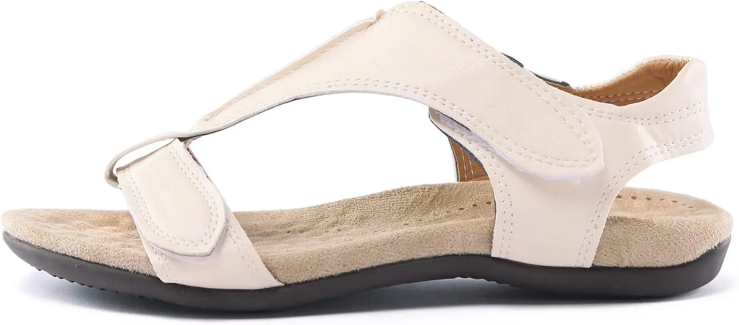 Womens Sandals Comfortable Dressy Women's Brown Sandals Flip Flops for Women Waterproof Flat Sandal Women Slip on Casual Flat Sandal Women Wedge Shoes