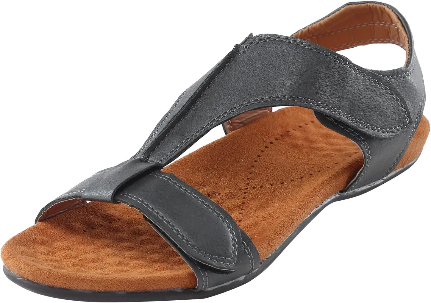 Womens Sandals Comfortable Dressy Women's Brown Sandals Flip Flops for Women Waterproof Flat Sandal Women Slip on Casual Flat Sandal Women Wedge Shoes