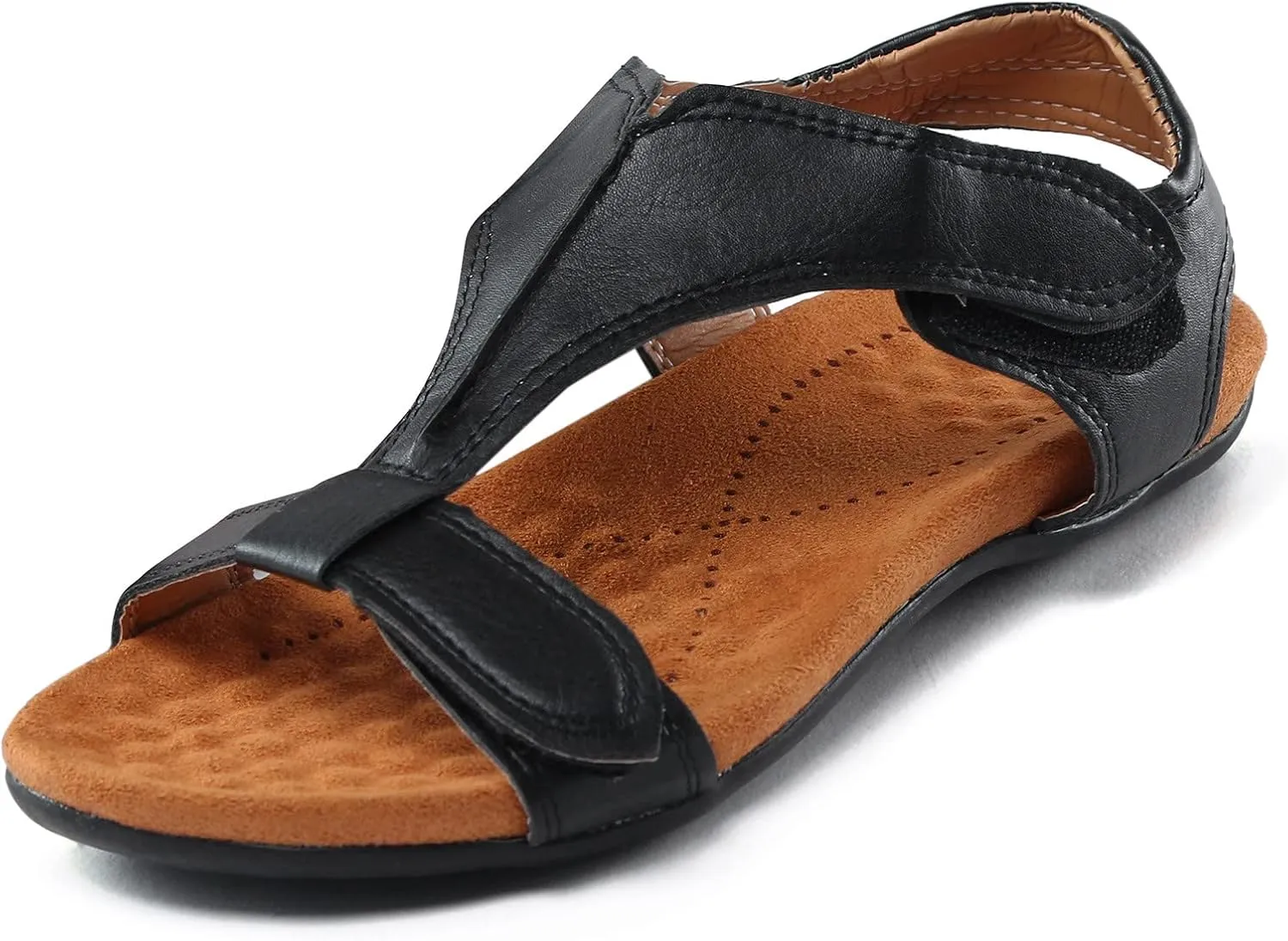 Womens Sandals Comfortable Dressy Women's Brown Sandals Flip Flops for Women Waterproof Flat Sandal Women Slip on Casual Flat Sandal Women Wedge Shoes
