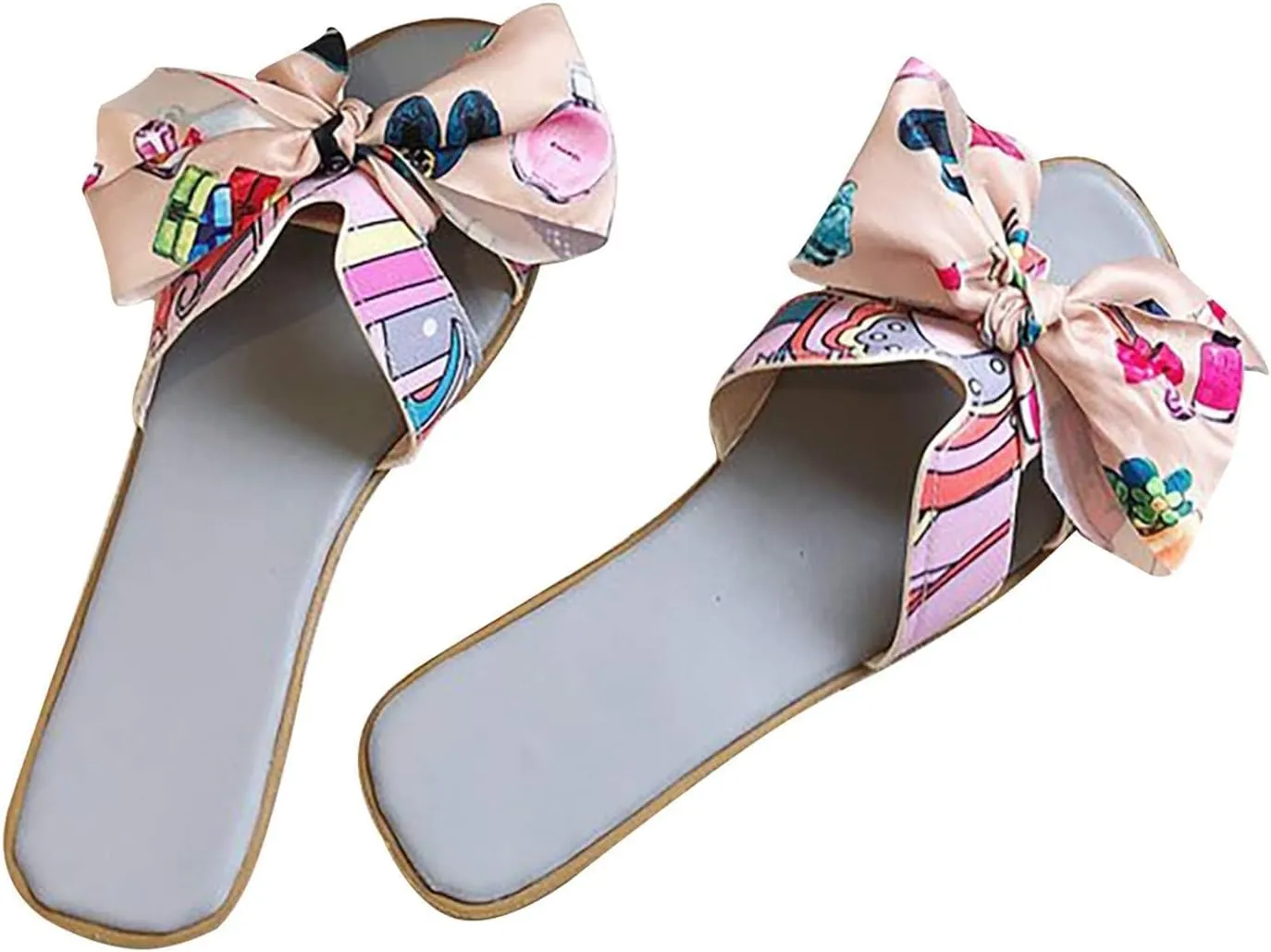 Women's Sandals Comfortable Womens Sandals Strap Flip Flop Slippers Women Funny Womens Flat Sandles Summer Slip on Flat Women's Comfortable Arch Support Dressy Flat