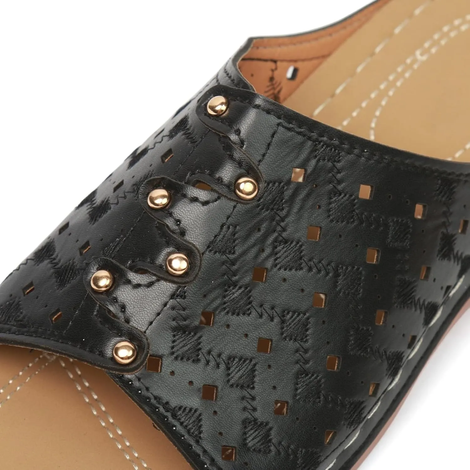 Women's Soft Soled Cushioned Wedge Slide Open Toe Wedge Sandals Versatile Sandals Breathable Casual Sandals